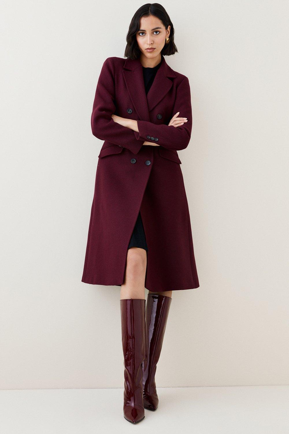 Jackets & Coats | Italian Manteco Wool Fitted Coat | KarenMillen