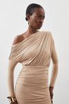 KarenMillen Drapey Crepe Jersey Asymmetrical Midaxi Dress thumbnail 2