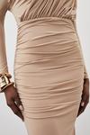 KarenMillen Drapey Crepe Jersey Asymmetrical Midaxi Dress thumbnail 5