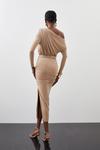 KarenMillen Drapey Crepe Jersey Asymmetrical Midaxi Dress thumbnail 6