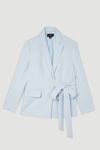 KarenMillen Compact Stretch Single Breasted Tailored Blazer thumbnail 4