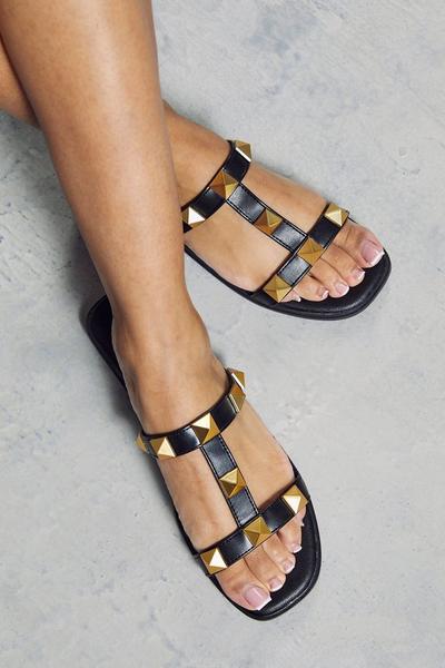 Studded Strap Sandals