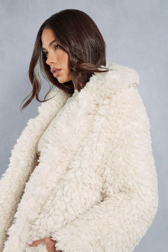 MissPap Shaggy Faux Fur Longline Coat 2