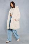 MissPap Shaggy Faux Fur Longline Coat thumbnail 4