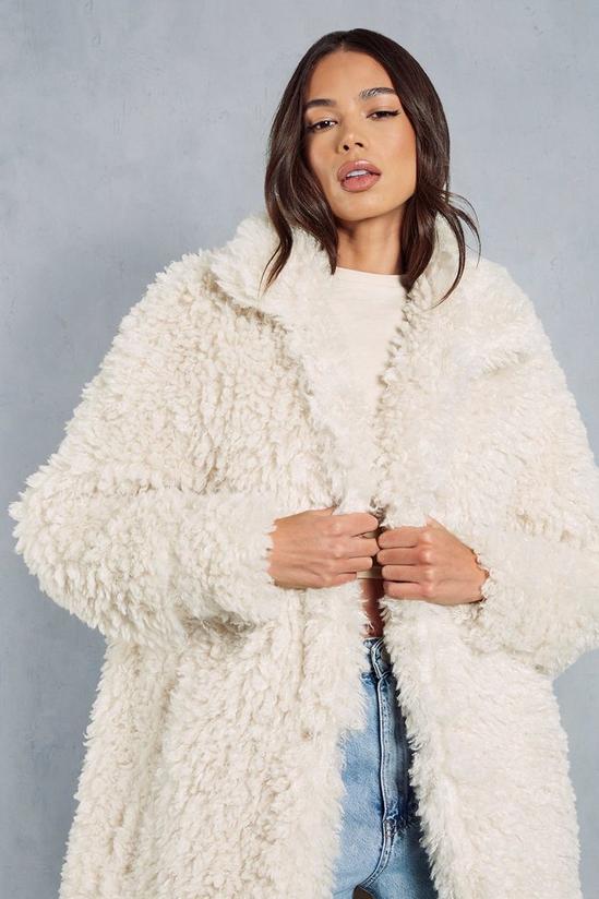 MissPap Shaggy Faux Fur Longline Coat 5