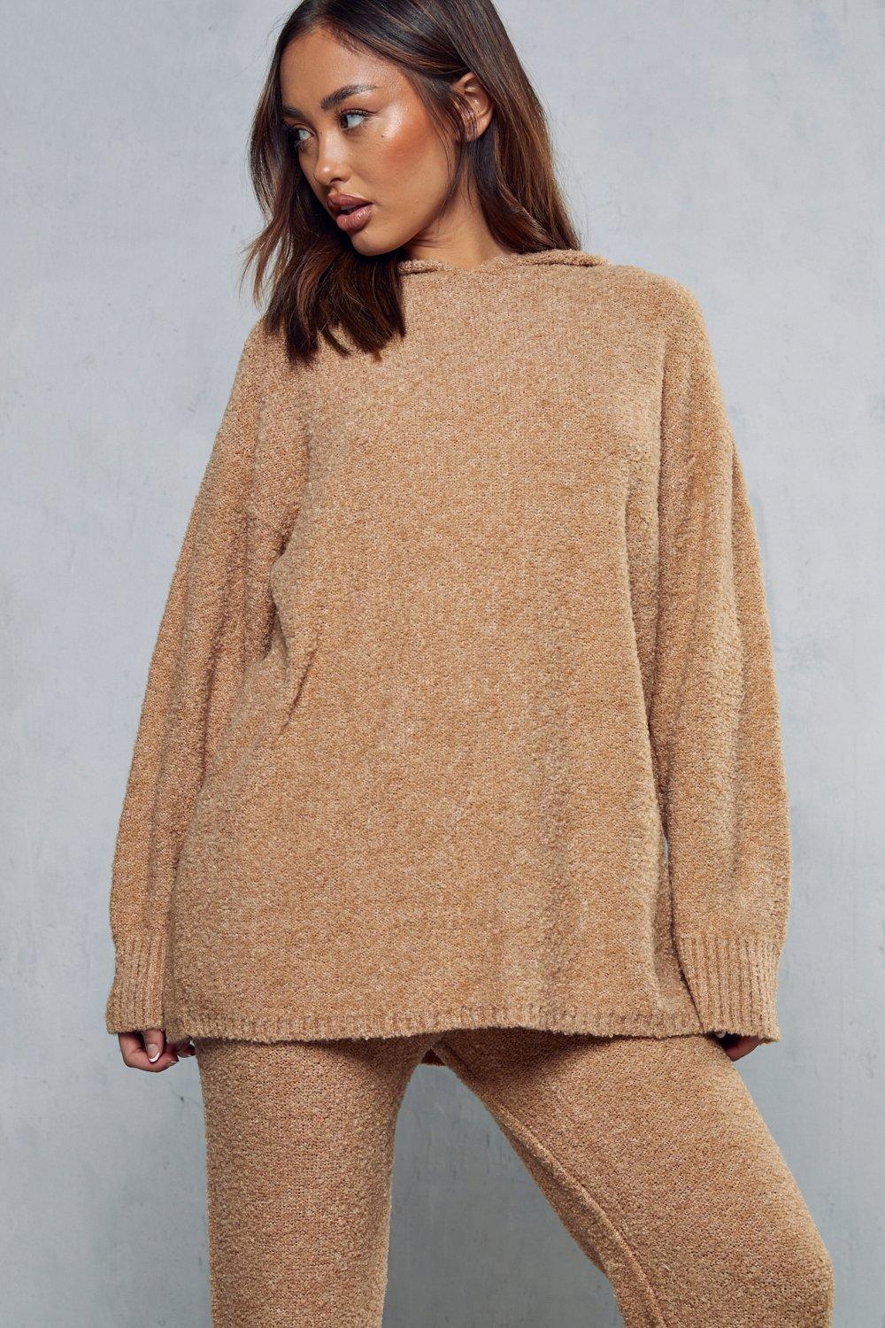 Cosy Knit Oversized Hoodie