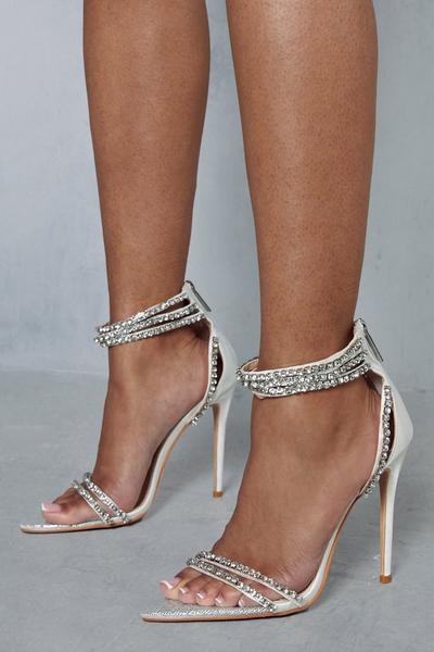 Premium Diamante Embellished Pointed Heels