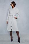 MissPap Wool Look Belted Midi Trench Coat thumbnail 1