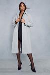 MissPap Wool Look Belted Midi Trench Coat thumbnail 5