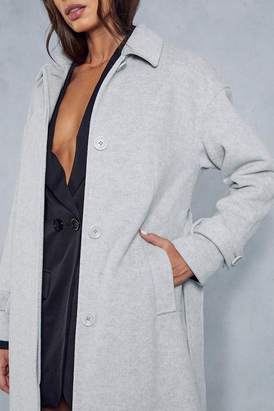 MissPap Wool Look Belted Midi Trench Coat 6