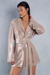 MissPap Premium Sequin Belted Shirt Dress thumbnail 2