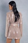 MissPap Premium Sequin Belted Shirt Dress thumbnail 4