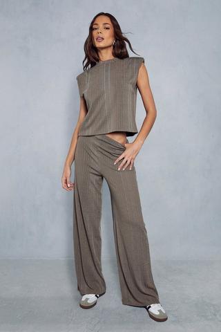 T-shirt and flared trousers set - Co ord Sets - Women