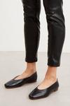Good For the Sole Good For The Sole: Wide Fit Ozzy Leather Ballet Flats thumbnail 2