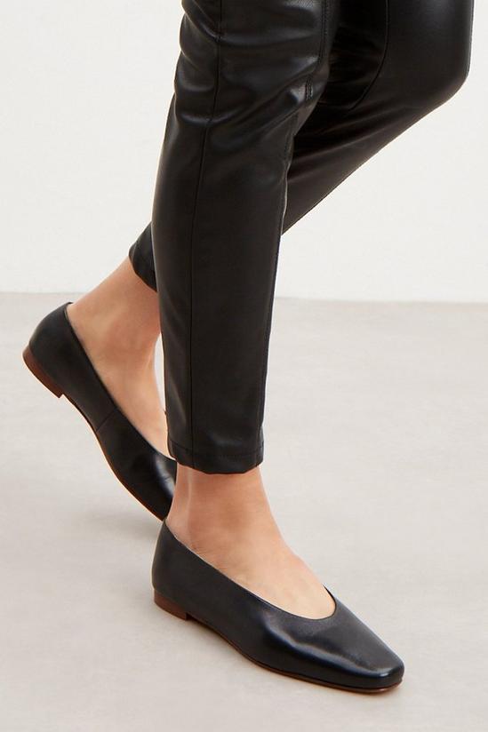 Good For the Sole Good For The Sole: Wide Fit Ozzy Leather Ballet Flats 3