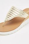 Good For the Sole Good For The Sole: Hayley Leather Wide Fit Wedge Sandal thumbnail 3