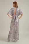 Dorothy Perkins Silver Sequin Maxi Dress thumbnail 3