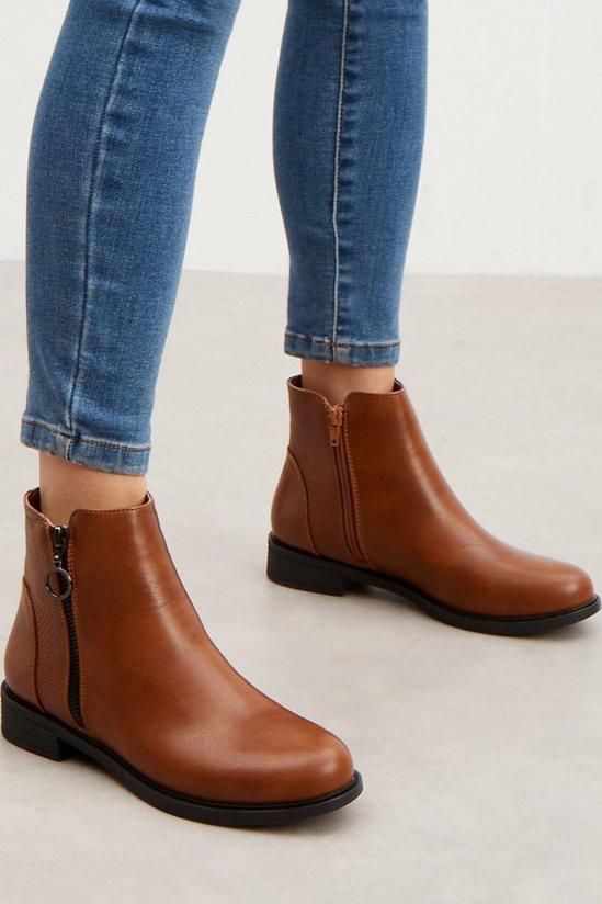 Principles Principles: Astrid Side Zip Ankle Boots 1