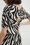 Dorothy Perkins Tall Zebra Tie Back Midi Dress thumbnail 4