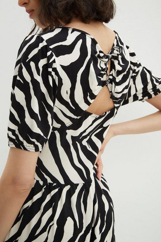 Dorothy Perkins Tall Zebra Tie Back Midi Dress 4