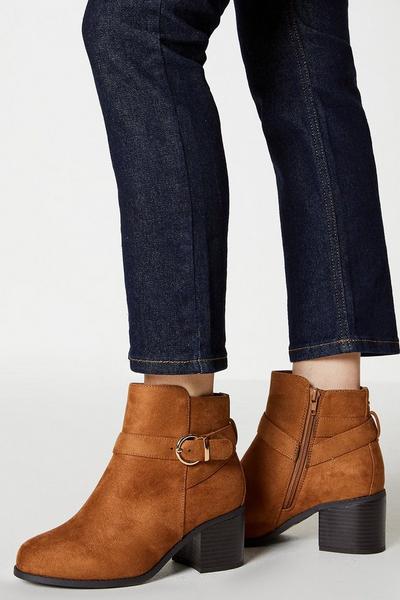 Good For The Sole: Extra Wide Fit Heather Heeled Ankle Boot