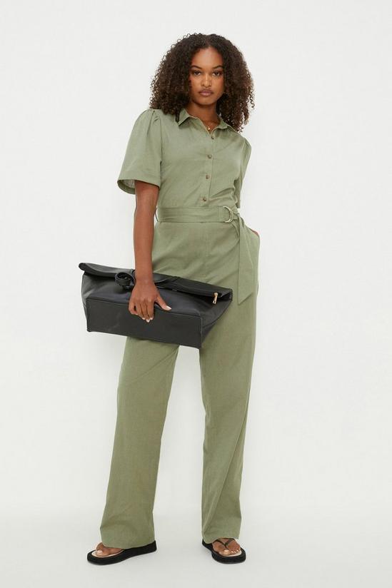 Dorothy Perkins Tall Belted Button Down Jumpsuit 4