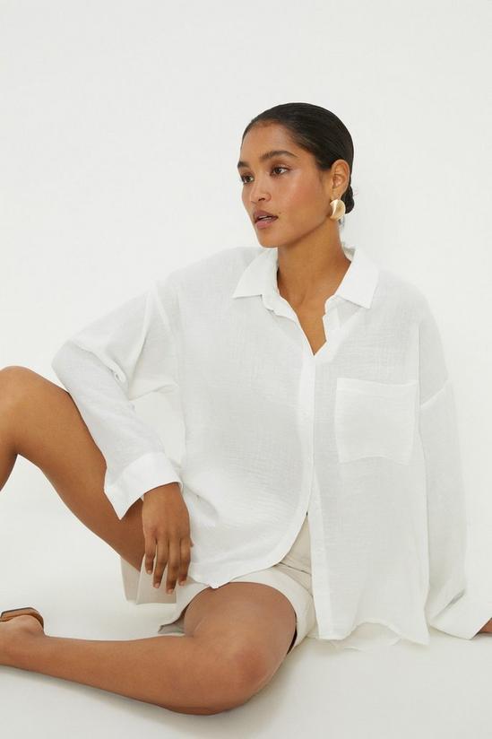 Dorothy Perkins Roll Sleeve Shirt with Pockets 1