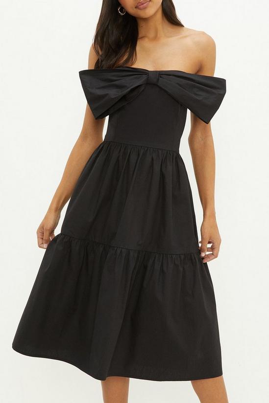 Dorothy Perkins Bow Front Tiered Midi Dress 2