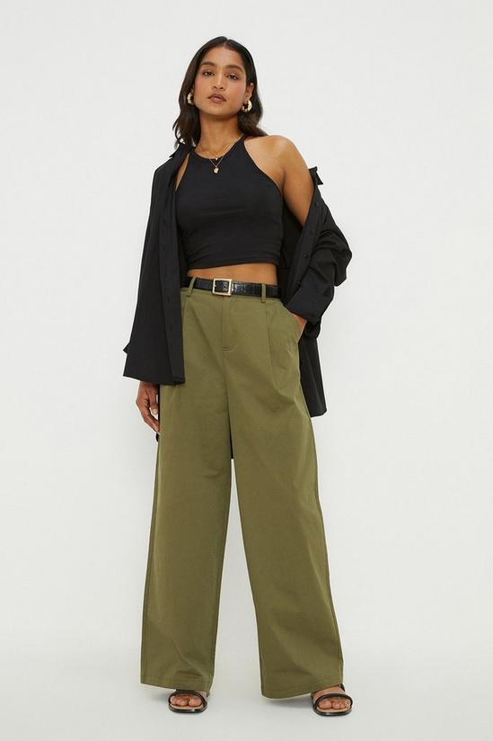 Dorothy Perkins Wide Leg Cotton Trousers 1