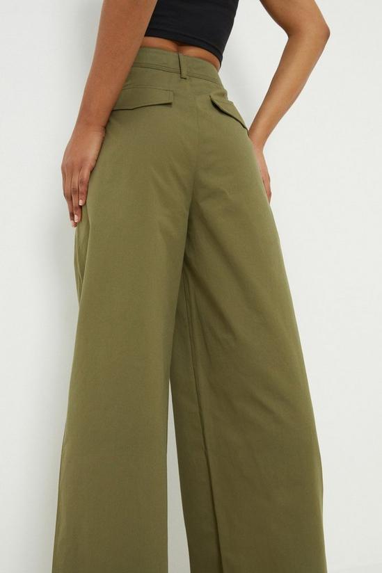 Dorothy Perkins Wide Leg Cotton Trousers 4