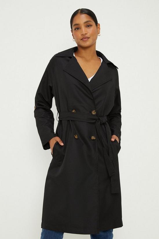 Dorothy Perkins Button Tab Trench Coat 1