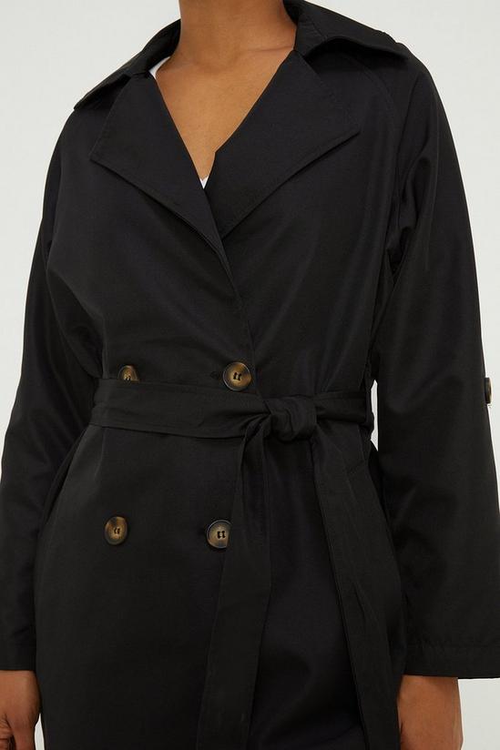 Dorothy Perkins Button Tab Trench Coat 3