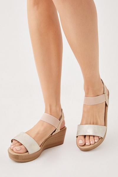 Good For The Sole: Helena Comfort Elastic Wedges