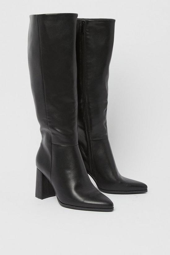 Boots | Wide Fit Kimmy Heeled Knee High Boots | Dorothy Perkins