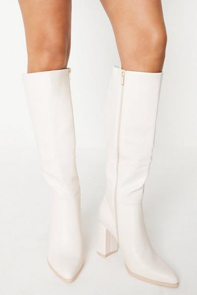 Wide Fit Kimmy Heeled Knee High Boots