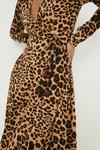 Dorothy Perkins Leopard Wrap Midi Dress thumbnail 2