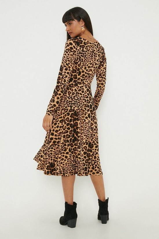 Dorothy Perkins Leopard Wrap Midi Dress 4