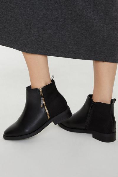 Good For The Sole: Extra Wide Fit Megan Comfort Ankle Boots