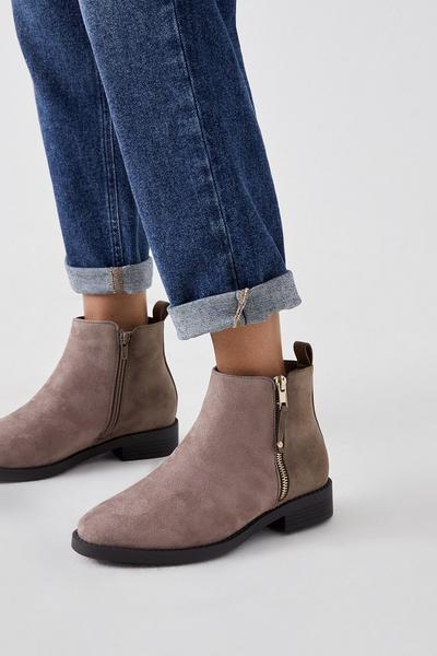 Good For The Sole: Extra Wide Fit Megan Comfort Ankle Boots