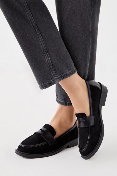 Luna Structured Penny Loafers