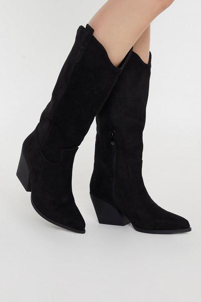 Kacey Clean Knee High Western Boots