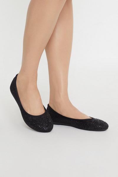 Good For The Sole: Tammy Sparkly Comfort Ballet Flats