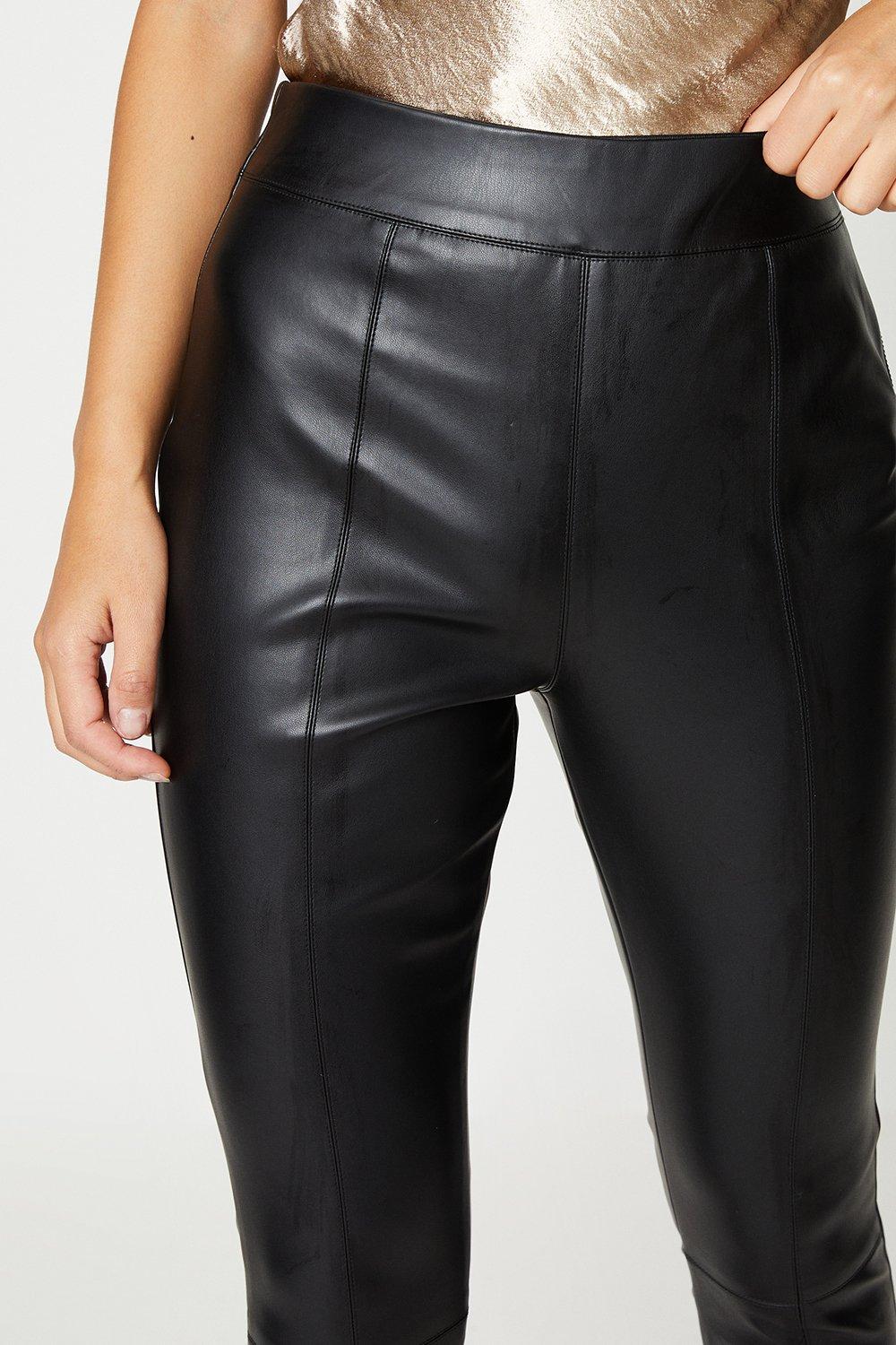 Womens Soft Surroundings Pants  Faux Leather Leggings ~ Gail Short Writes