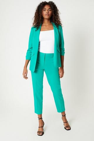 Product Ruched Sleeve Blazer green