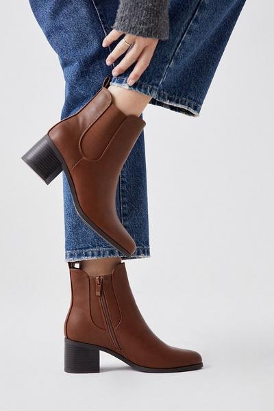 Maia Block Heel Chelsea Boots
