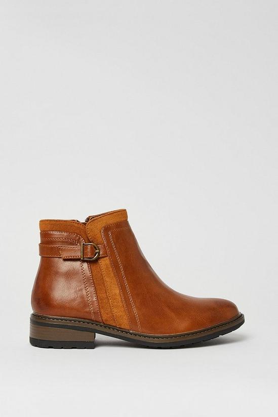 Good For the Sole Good For The Sole: Wide Fit Mia Mixed Material Ankle Boots 2