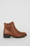 Good For the Sole Good For The Sole: Marlie Buckle Strap Elastic Ankle Boots thumbnail 2
