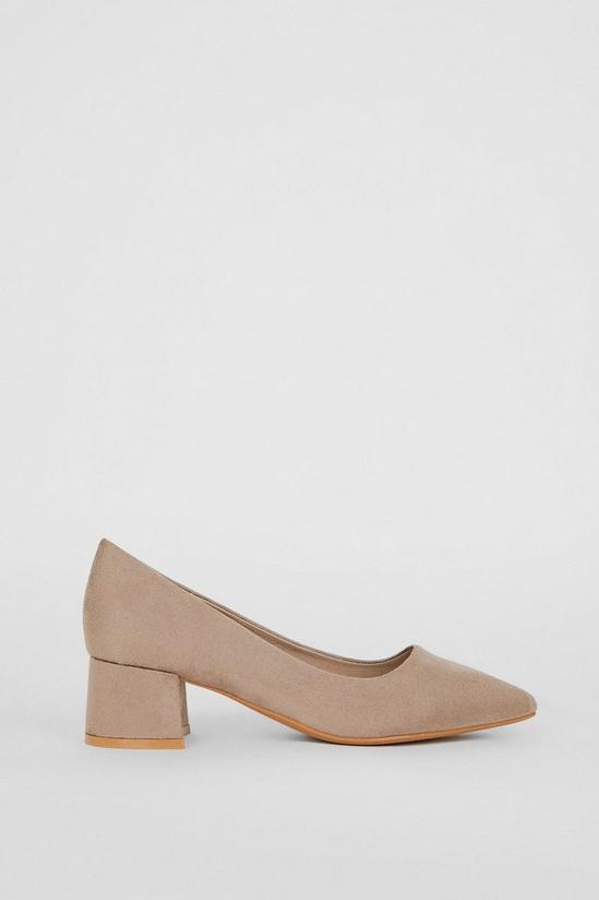 Dorothy Perkins Dollie Comfort Pointed Block Heel Court Shoes 2