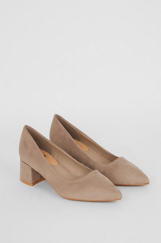 Dorothy Perkins Dollie Comfort Pointed Block Heel Court Shoes 3