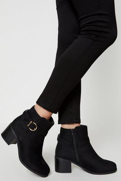 Good For The Sole: Wide Fit Heather Ankle Boots